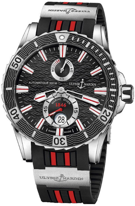 replica Ulysse Nardin Maxi Marine Diver Black Dial 263-10-3R/92 watches